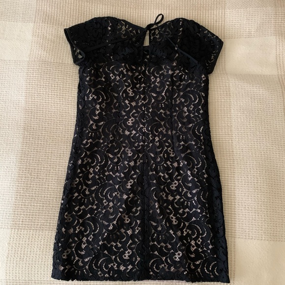 Loft Black Lace Dress - Picture 2 of 4